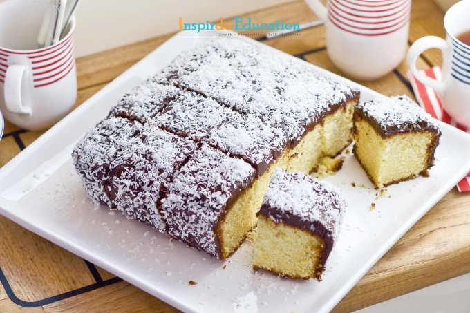 Lamington-cake