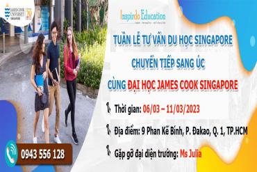 Du học Singapore 2023 – Tham gia Hội thảo du học Singapore chuyển tiếp sang Úc cùng Đại học James Cook Singapore