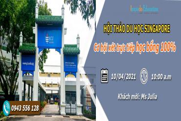 Tham gia hội thảo “Du học Singapore 2021 cùng Đại học James Cook – Trường Top cùng cơ hội học bổng hấp dẫn”