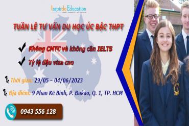 Tuần lễ tư vấn du học Úc bậc THPT 2023 - Không chứng minh tài chính, không cần IELTS, tỷ lệ visa cao