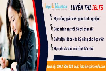 Chương trình luyện thi IELTS từ du học Inspirdo Edu